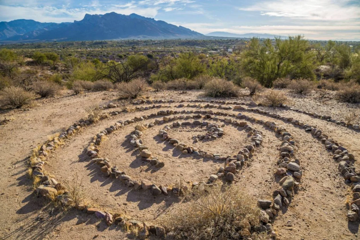 desert bathing meditative circle sonoran desert